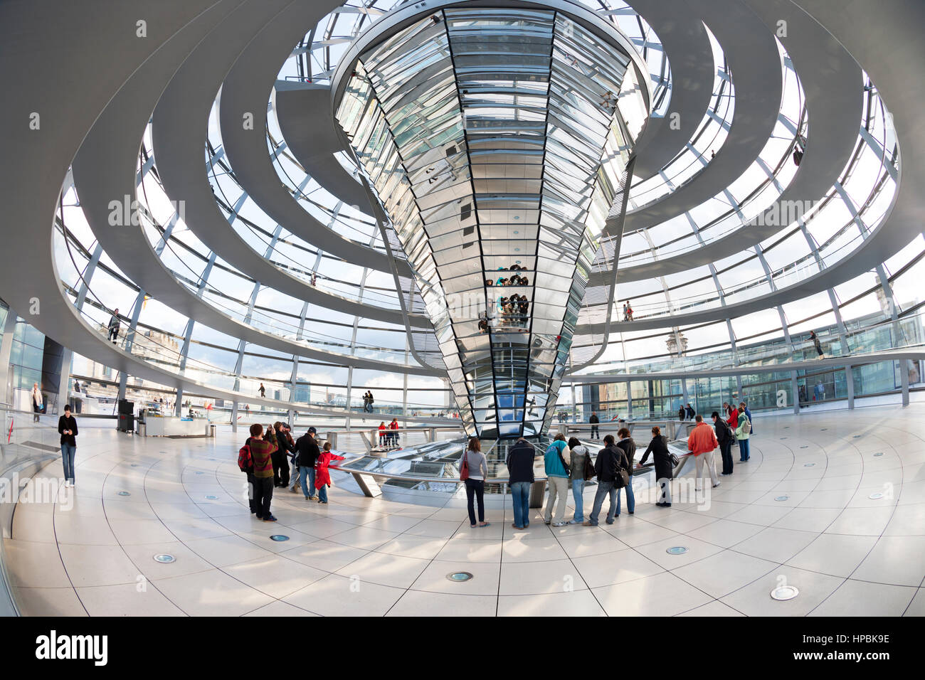 Interno del Reichstag di Berlino, Germania. Foto Stock