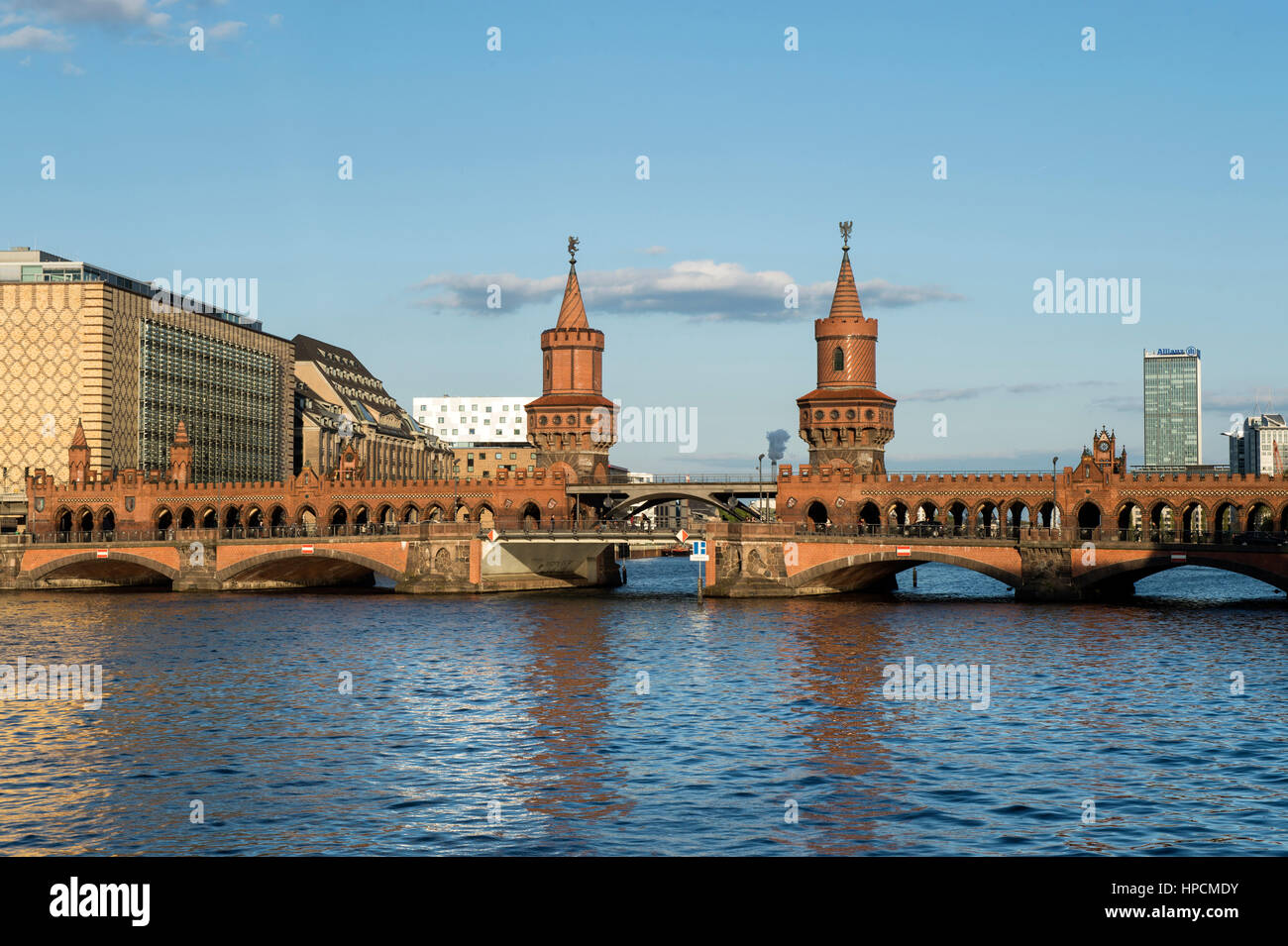 La germania,Berlino,Ponte Oberbaum Foto Stock