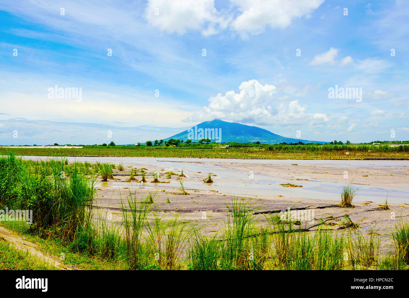 La campagna nell'isola di Luzon nelle Filippine Foto Stock