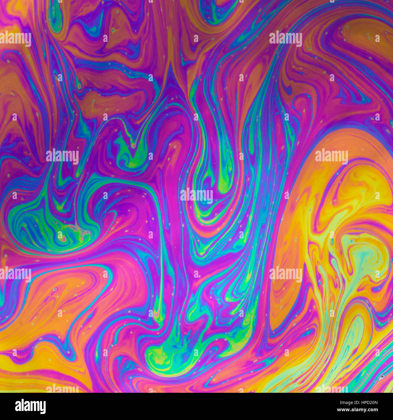 Psichedelico, multicolore di bolla di sapone sfondo astratto Foto Stock