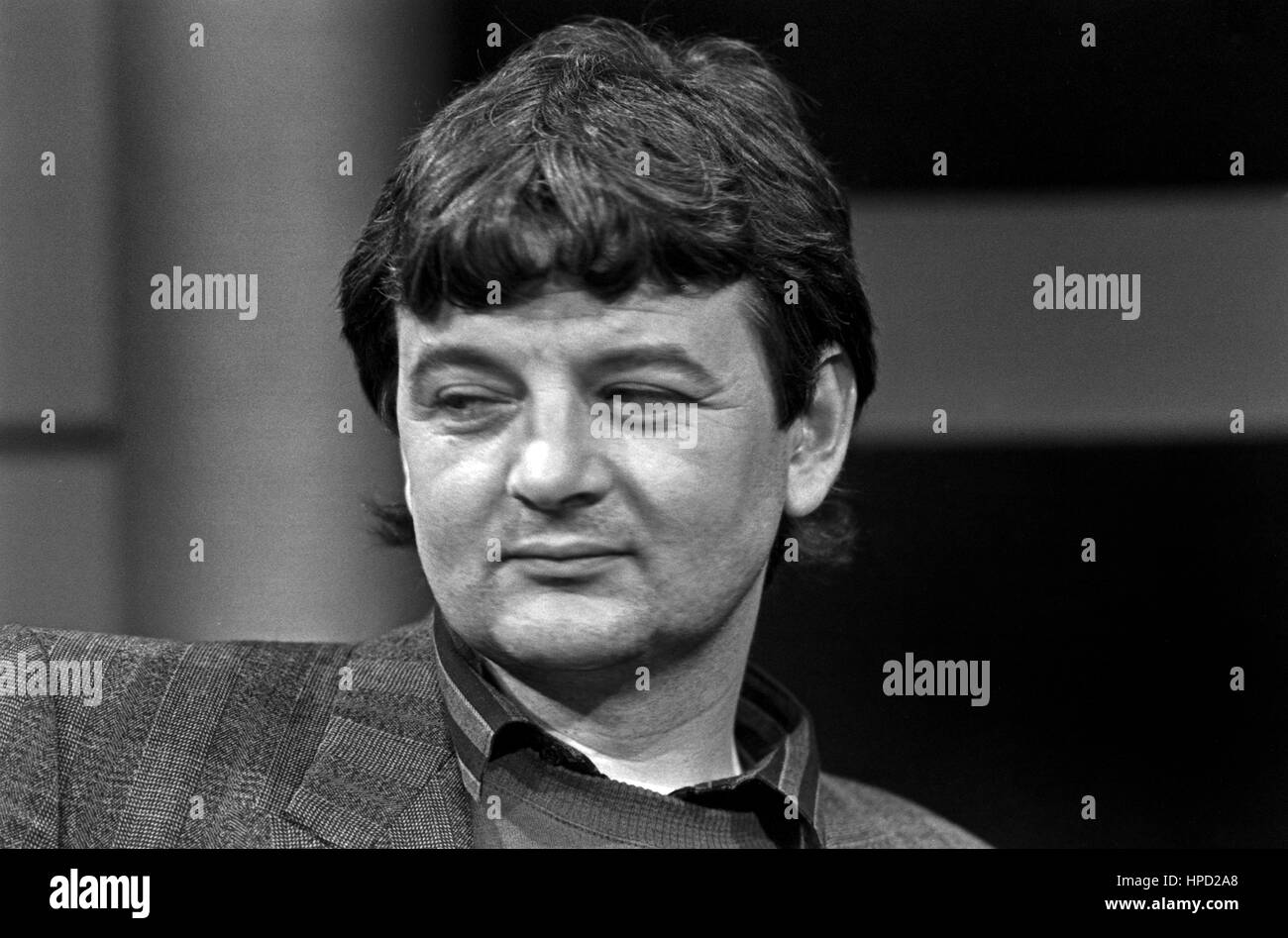 Grünen-Politiker Joschka Fischer, Deutschland 1980er Jahre. Joschka Fischer, uomo politico tedesco dei Verdi, Germania degli anni ottanta. Foto Stock