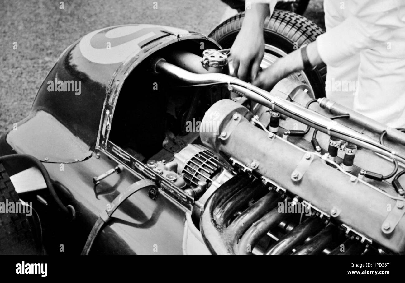 1948 Maserati 4CLT Jersey motore da corsa su strada Foto Stock