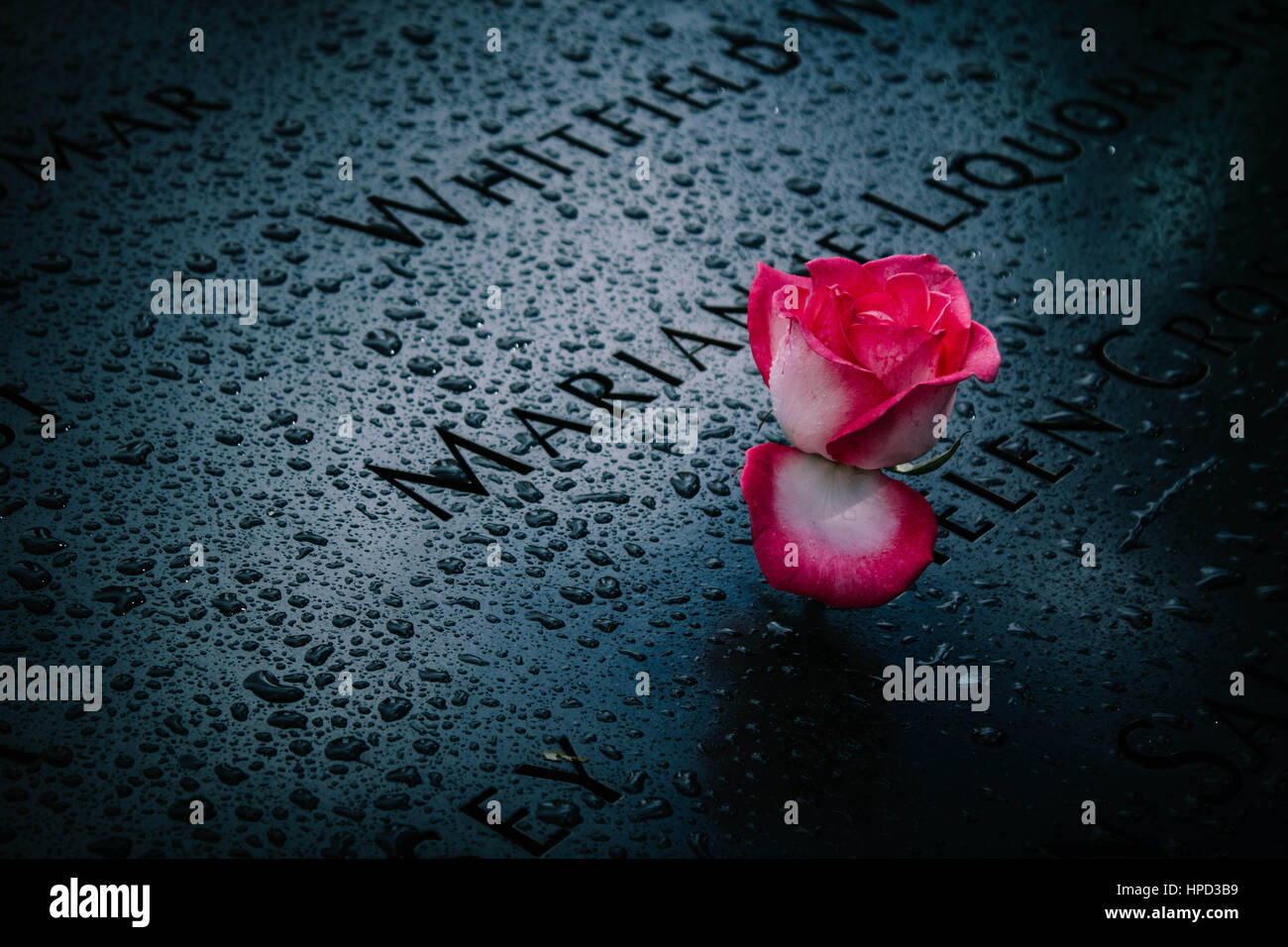 Ground Zero Memorial, NYC Foto Stock