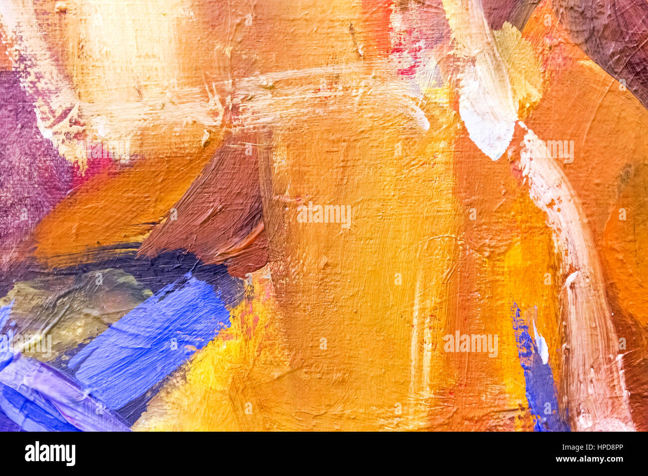 Arte astratta grunge colorati textured dipinte a mano sullo sfondo di tela Foto Stock