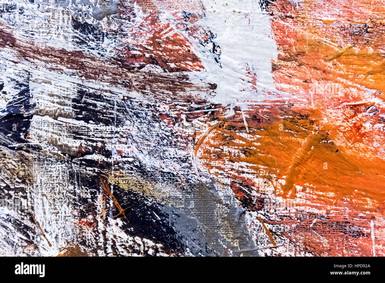 Arte astratta grunge colorati textured dipinte a mano sullo sfondo di tela Foto Stock