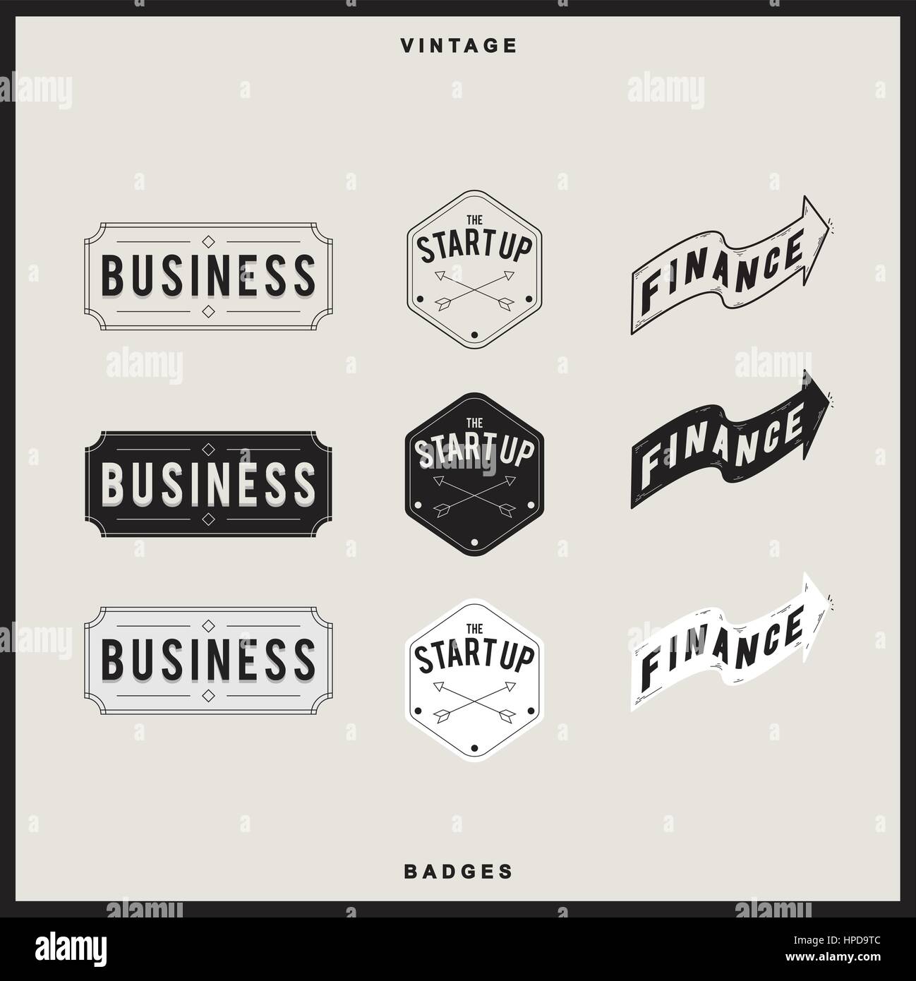 Il badge con word collezione illustrazione vettoriale Illustrazione Vettoriale