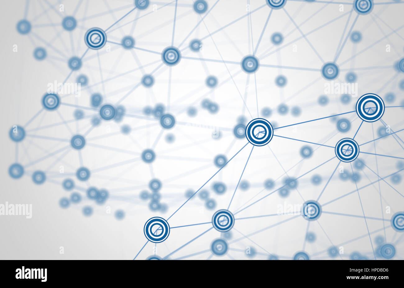 Network 3d sfondo Foto Stock