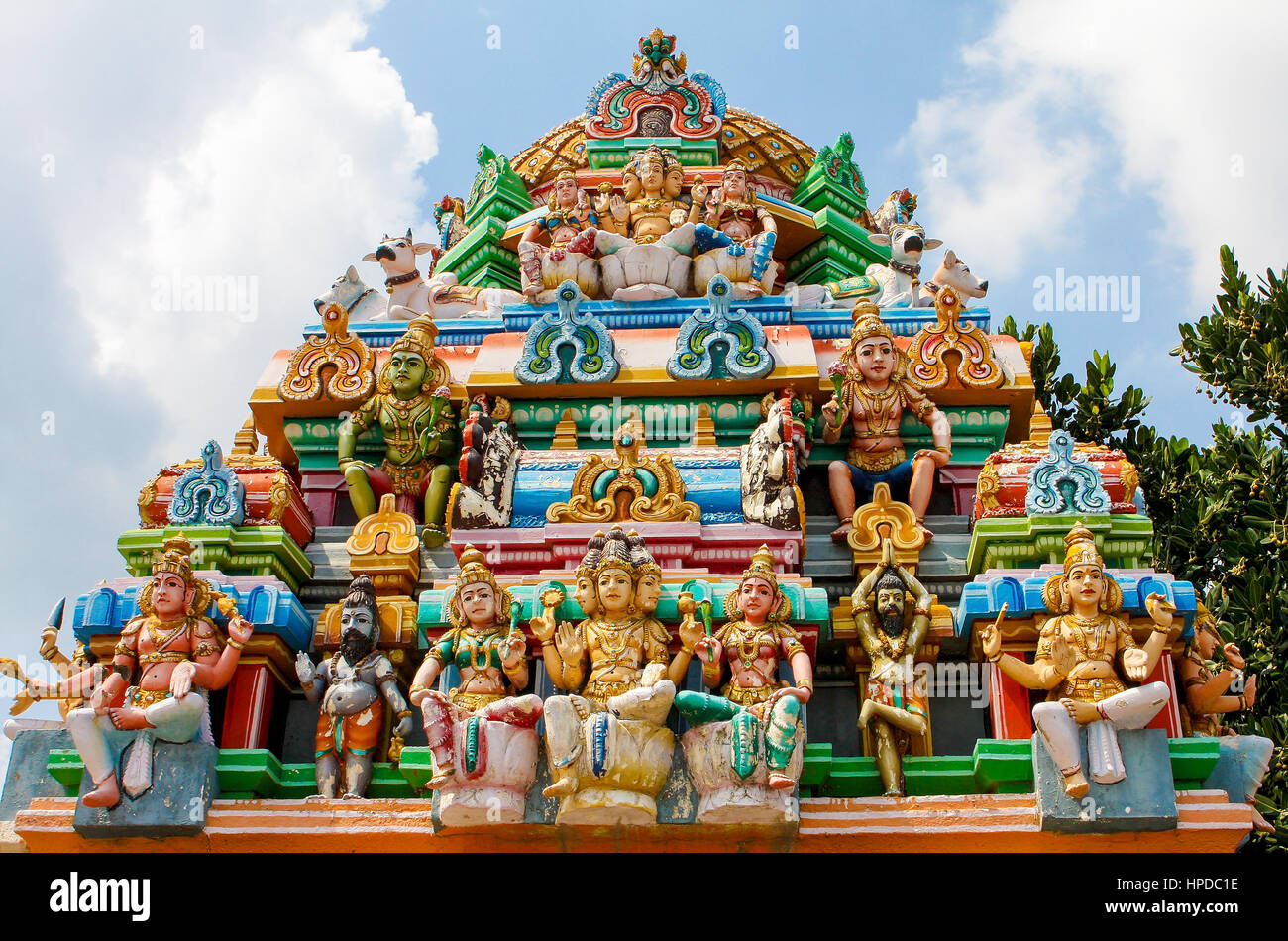 Kapaleeswarar temple di Chennai, nello Stato del Tamil Nadu provincia, India Foto Stock