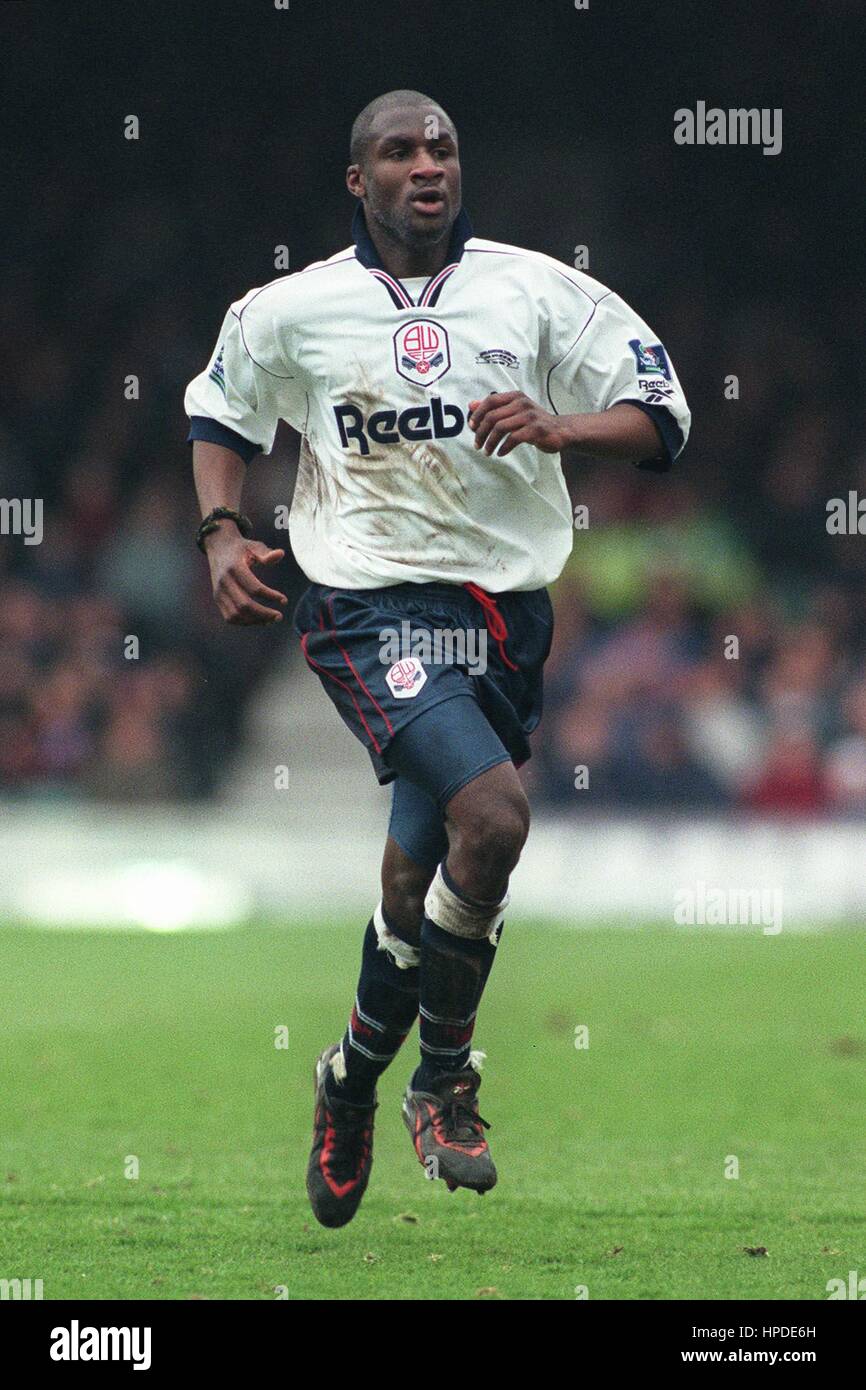 BRIAN PICCOLO Bolton Wanderers FC 08 Aprile 1997 Foto Stock