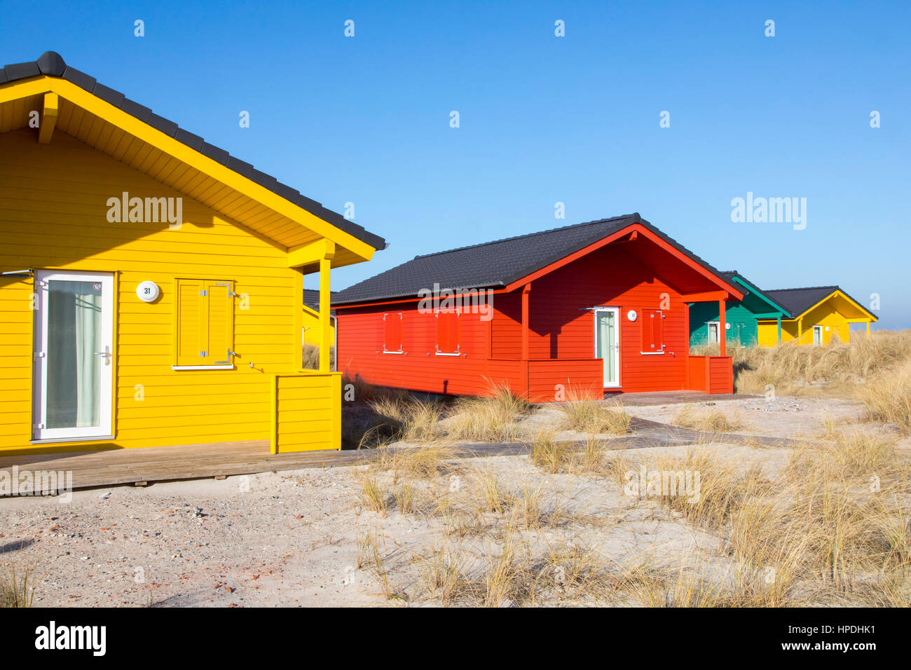 Helgoland, isola in tedesco nel Mare del Nord, confinante isola DŸne, Dune, Nature Preserve, spiagge, case vacanza, Foto Stock