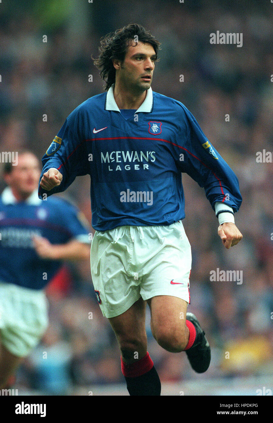 MARCO NEGRI Glasgow Rangers FC 28 Settembre 1997 Foto Stock