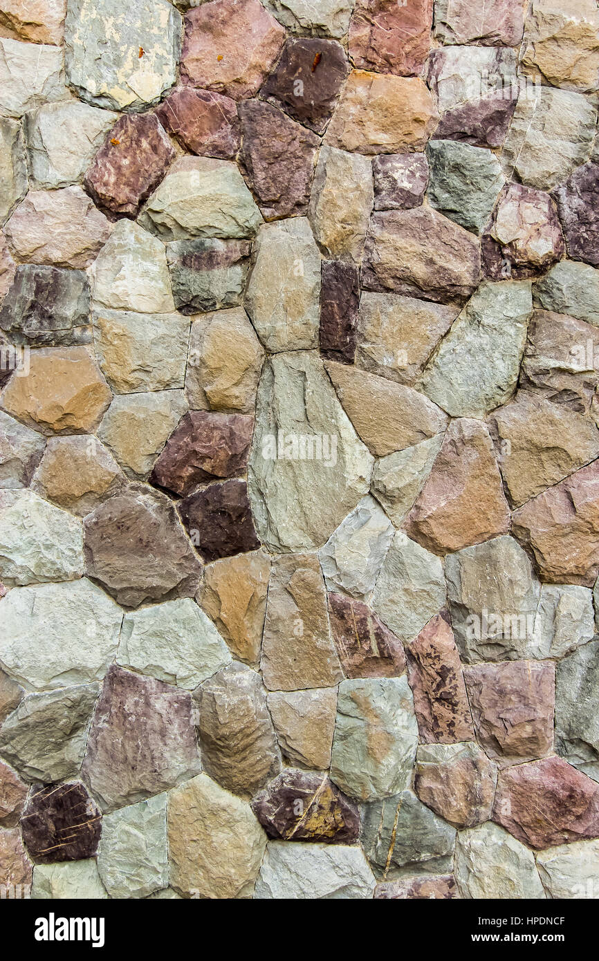 Chiuso fino sfondo della parete di roccia, muro di pietra Foto Stock