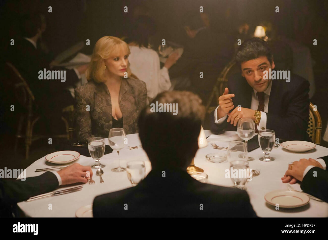 Un più violente 2014 prima che la porta alla produzione di immagini con Jessica Chastain e Oscar Issac Foto Stock