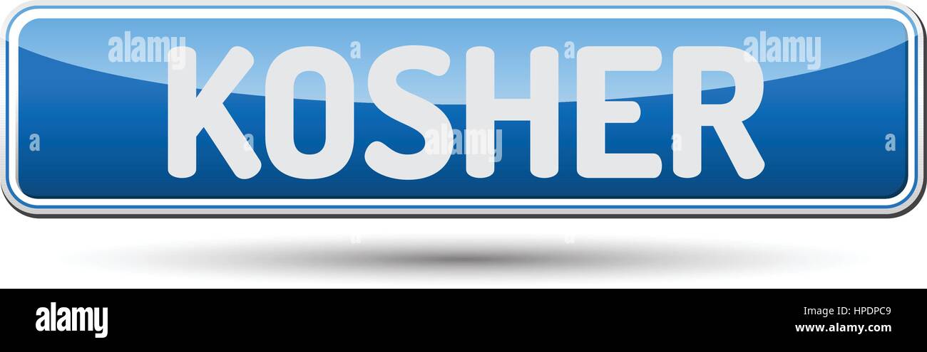 KOSHER - Abstract bella pulsante con testo. Illustrazione Vettoriale