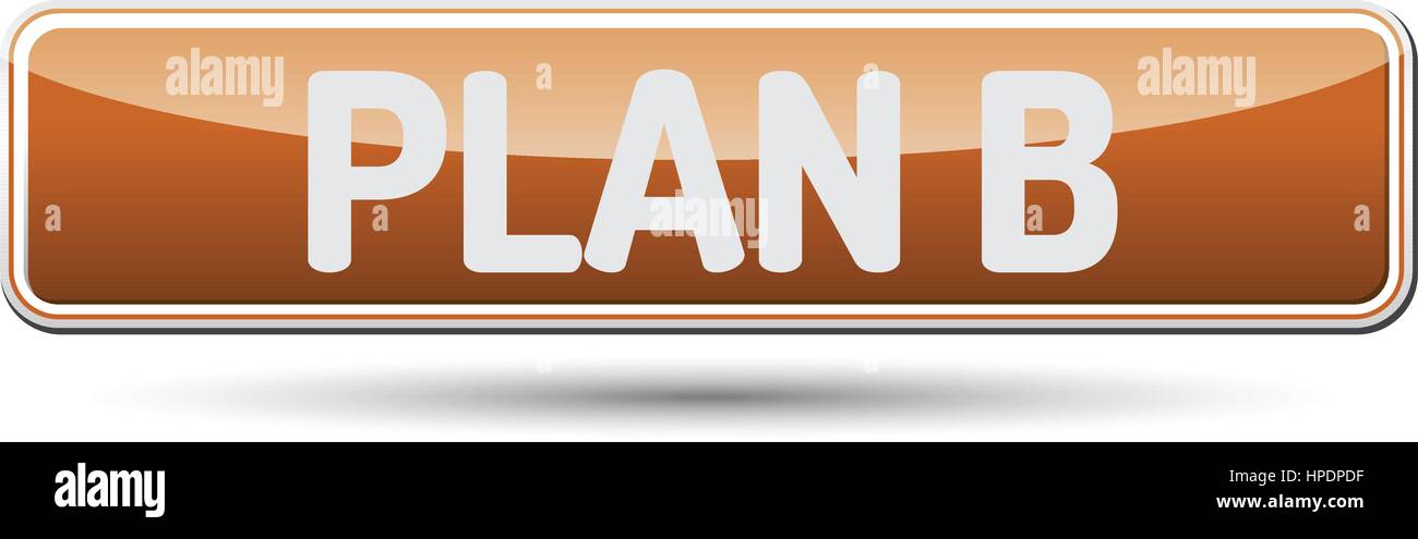 PLAN B - Abstract bella pulsante con testo. Illustrazione Vettoriale