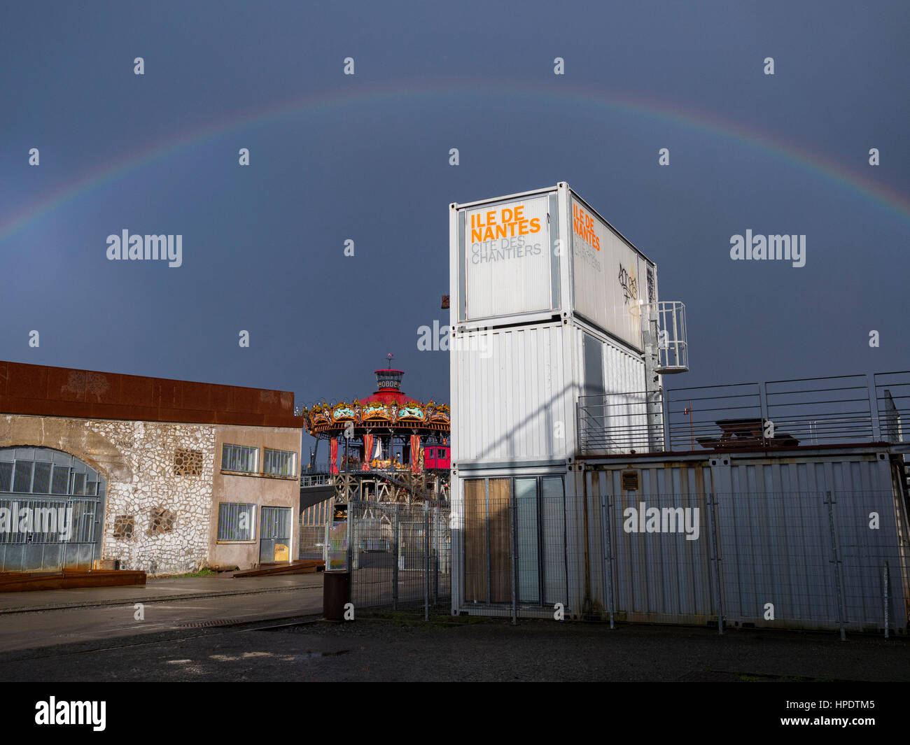 Cité des Chantiers, ile de Nantes, Nantes, Francia. Foto Stock