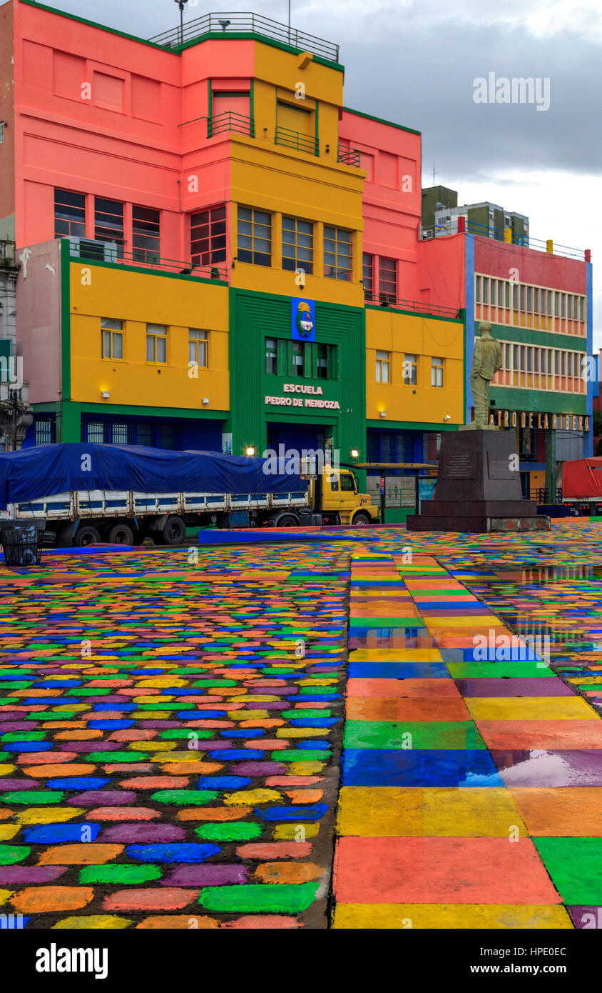 Caminito, La Boca, Buenos Aires Foto Stock