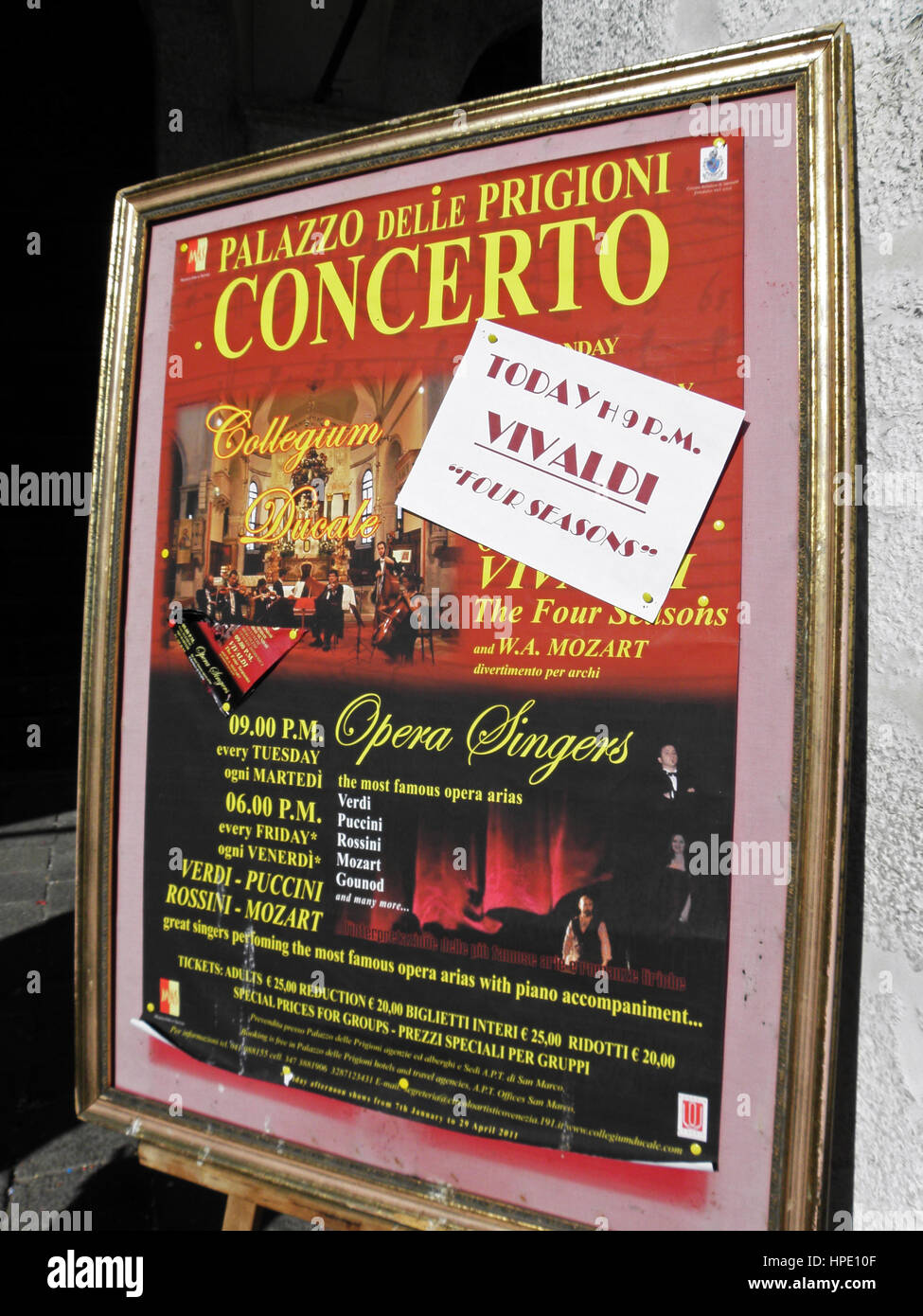 Venezia in primavera,docks e lagune,concerto Vivaldi,l'Italia,l'Europa,11 Foto Stock