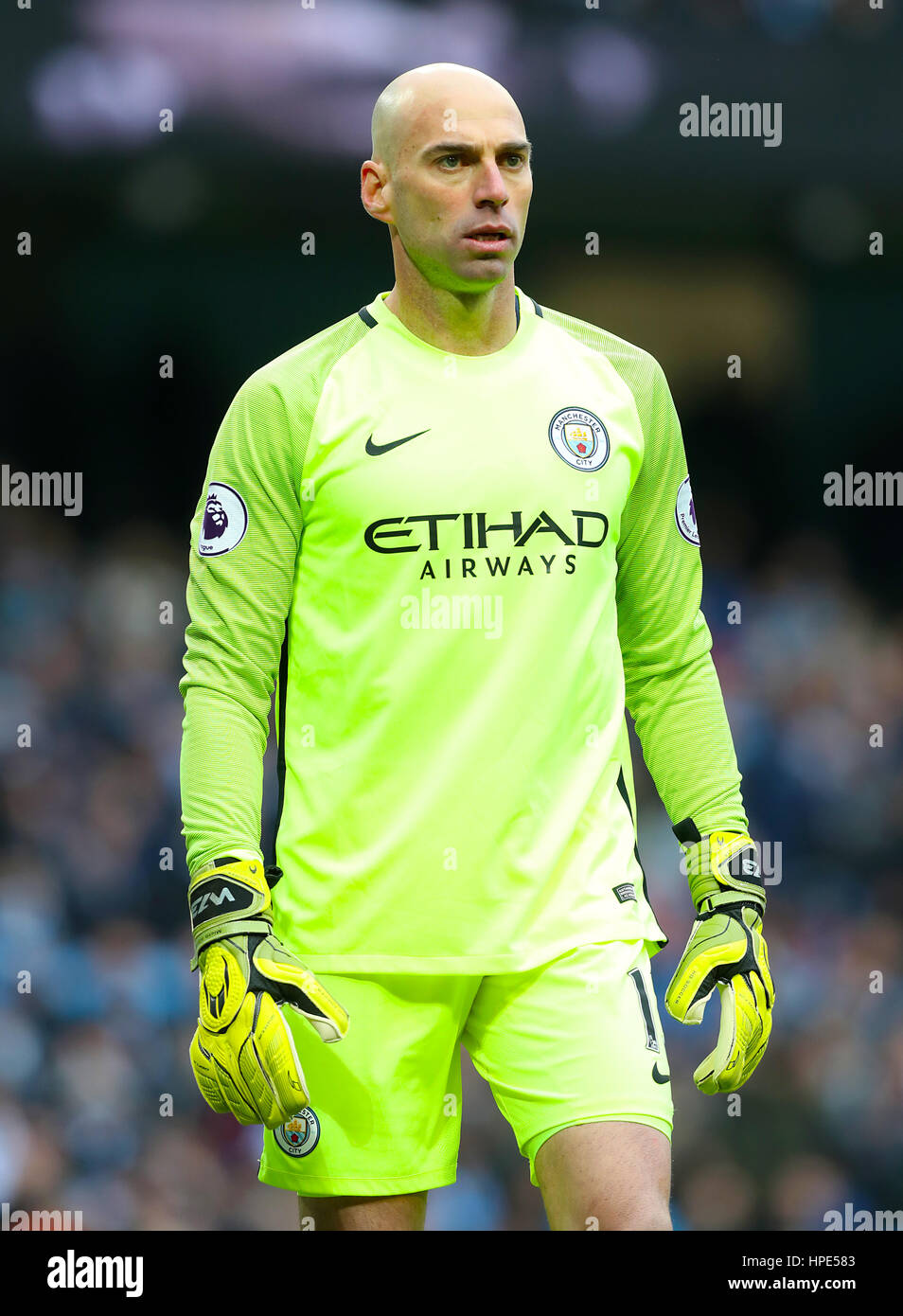 Manchester City il portiere Willy Caballero Foto stock - Alamy