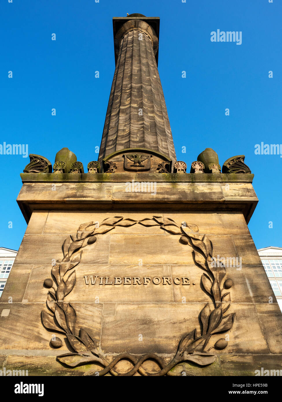 Wilberforce Monumento alla schiavitù abolizionista Wiberforce William Wilberforce a guidare in Hull Yorkshire Inghilterra Foto Stock