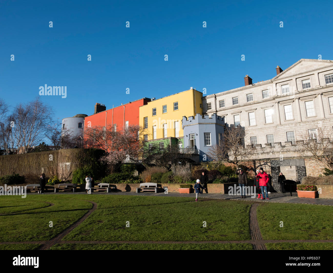 Giardini Dubhlinn, (giardini di Dublino, Dublino Repubblica di Irlanda. Foto Stock