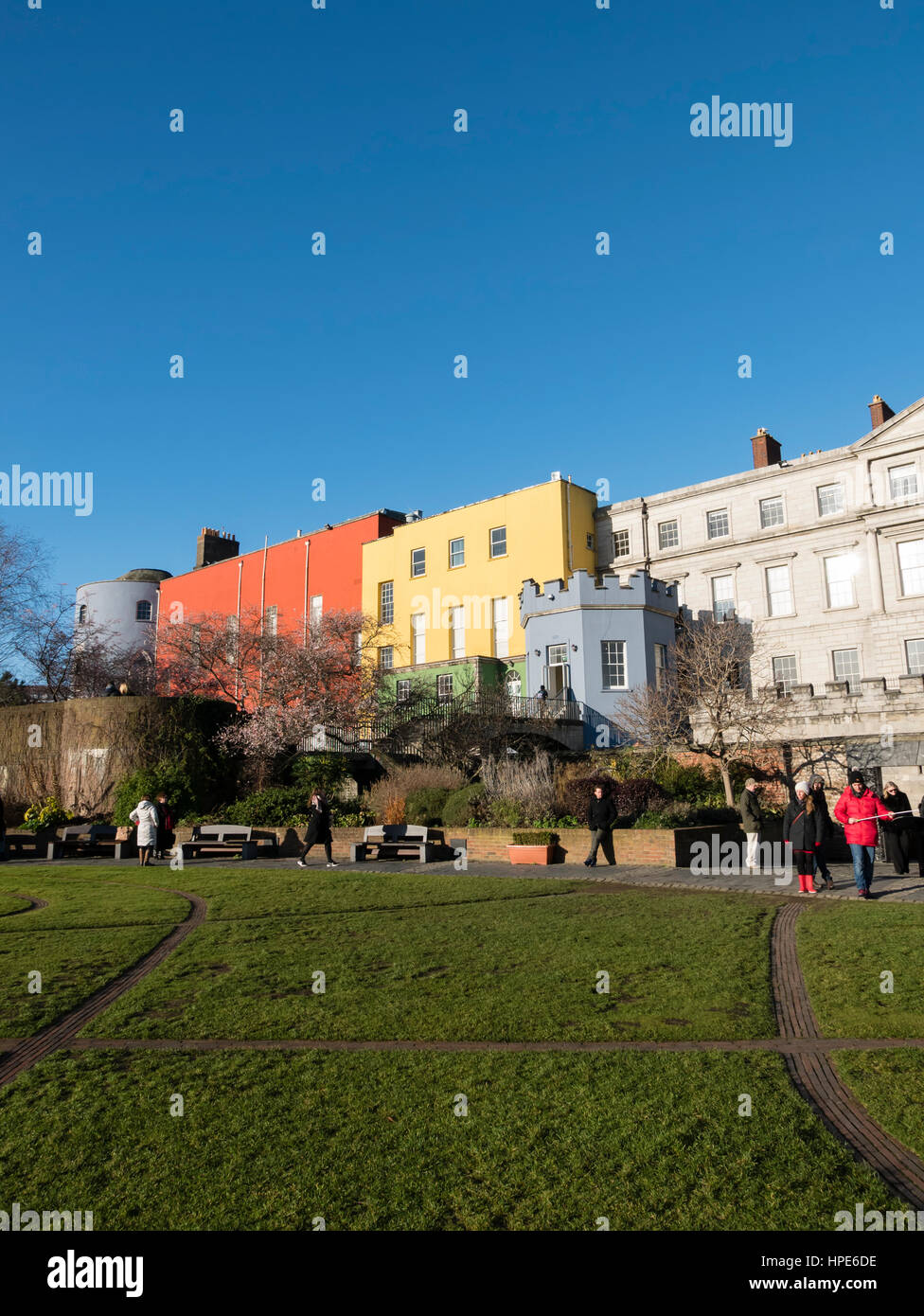 Giardini Dubhlinn, (giardini di Dublino, Dublino Repubblica di Irlanda. Foto Stock