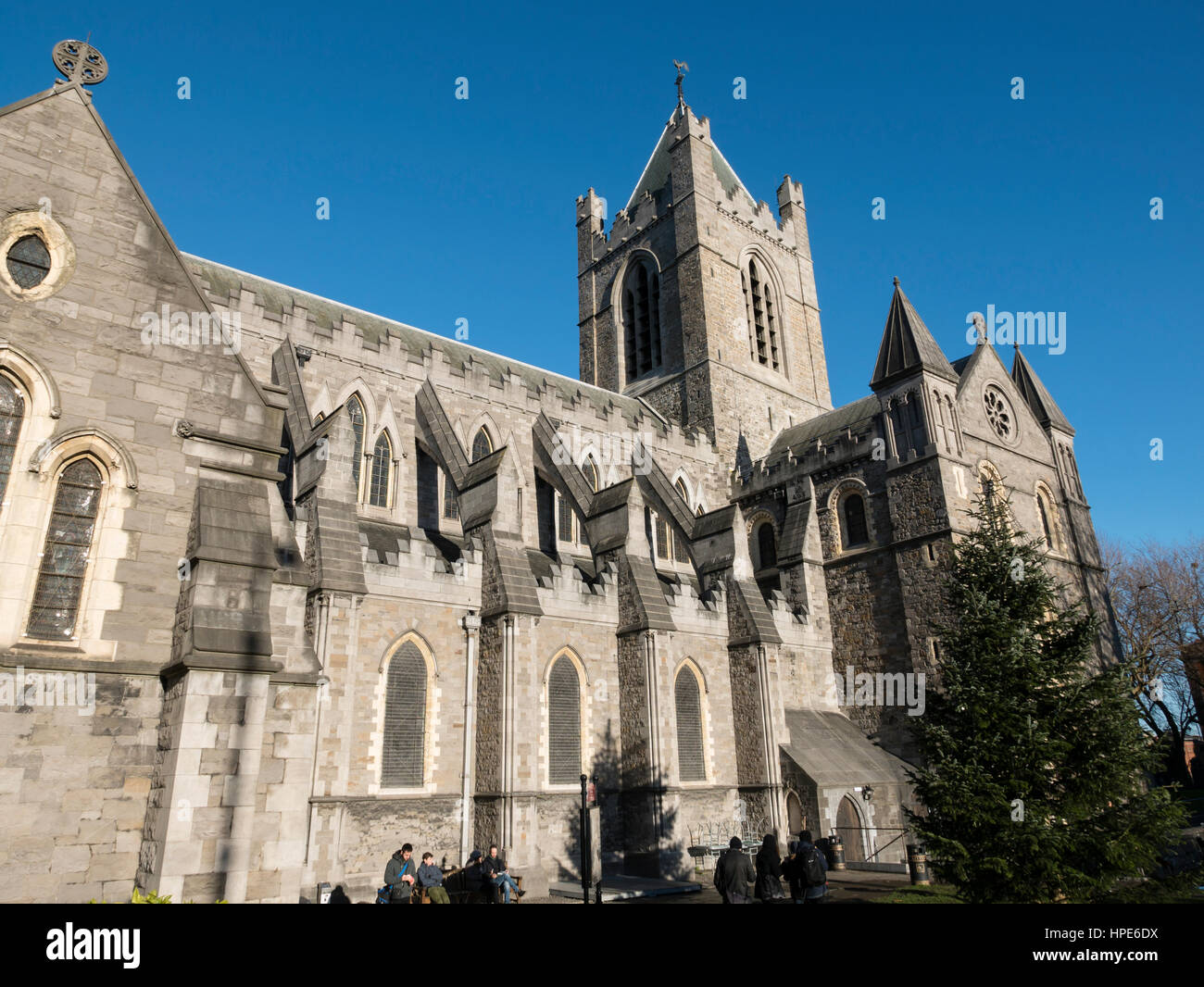 La cattedrale di Christ Church, Dublino Repubblica di Irlanda. Foto Stock