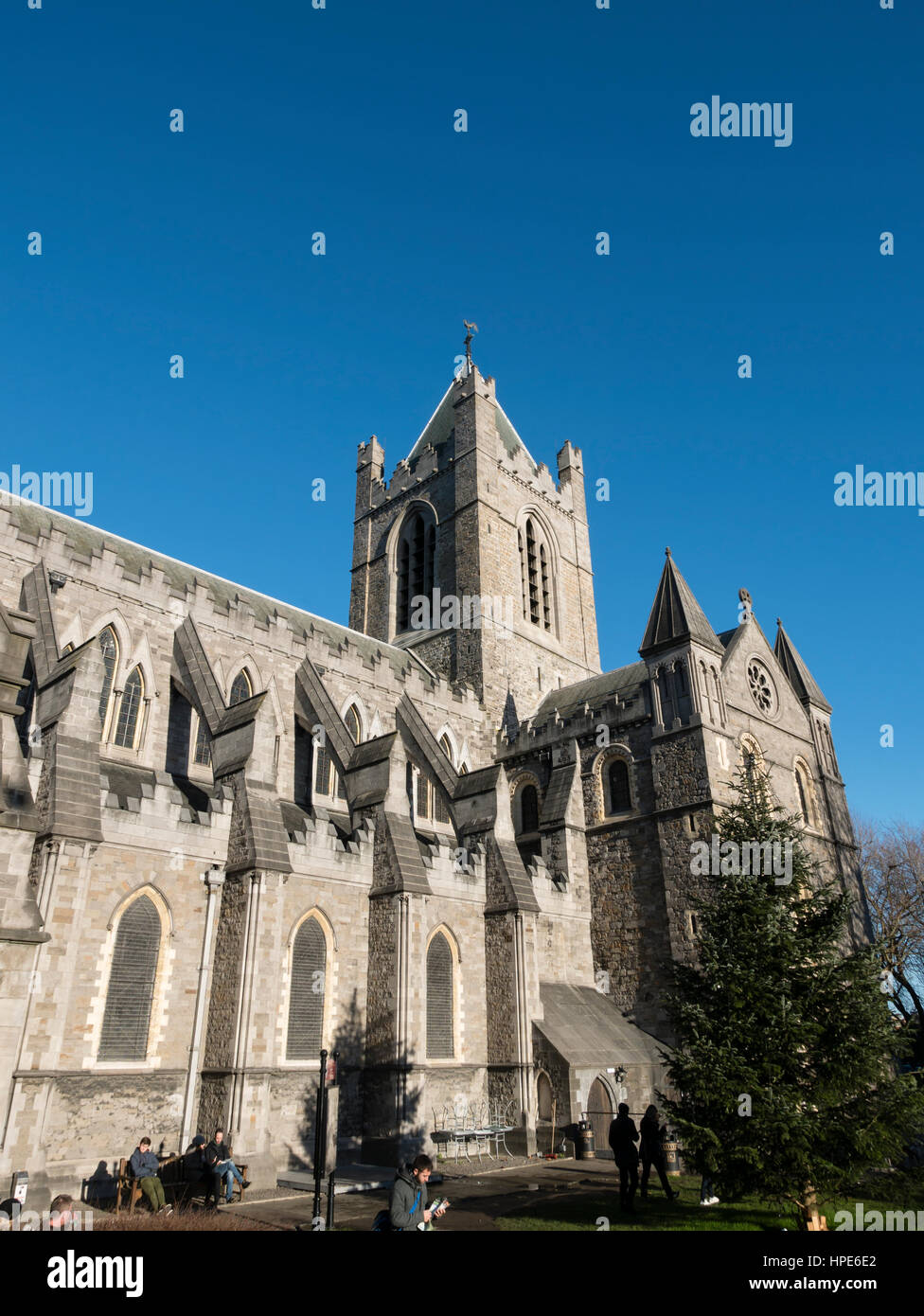 La cattedrale di Christ Church, Dublino Repubblica di Irlanda. Foto Stock