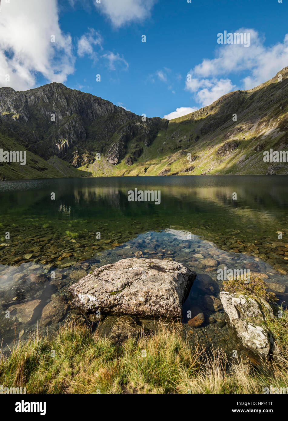 Llyn Cau e Cadair Idris Foto Stock