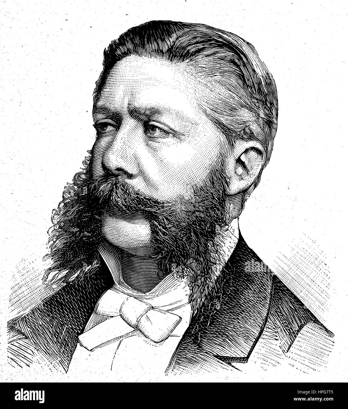 Jacobs, ministro degli Interni e della pubblica istruzione nel governo di Malon, Belgio, Jacobs, ministro des Inneren und des ?ffentlichen Unterrichts in der Regierung Malon, Belgien, digitale migliorata la riproduzione di una xilografia a partire dall'anno 1885 Foto Stock