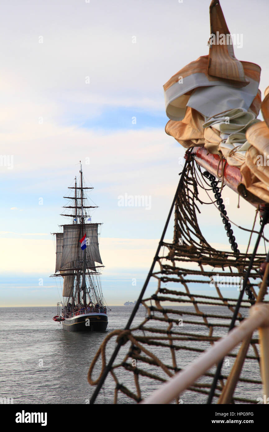 Vecchia nave. Foto Stock