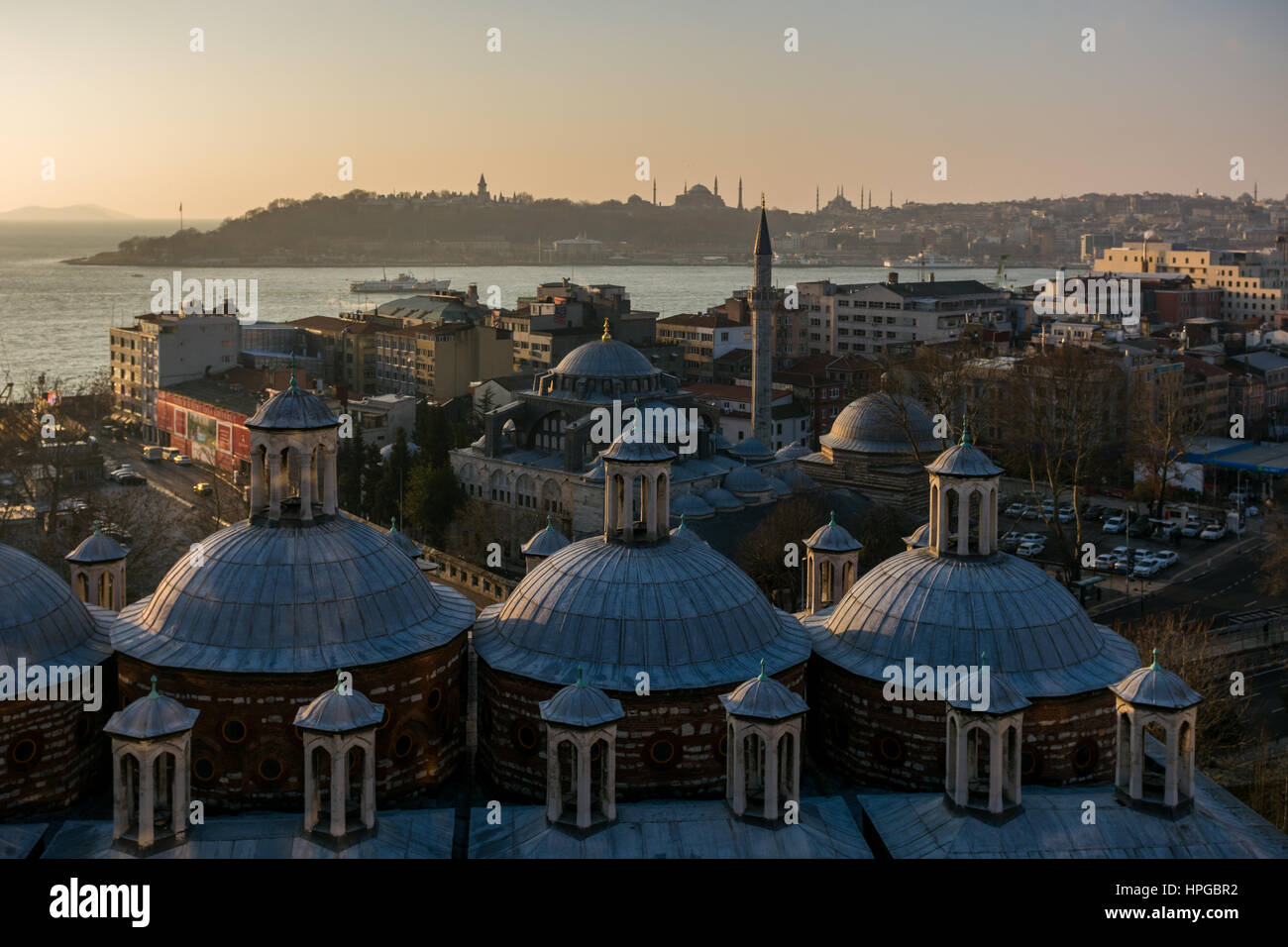 Vista da Tophane in Istanbul Foto Stock