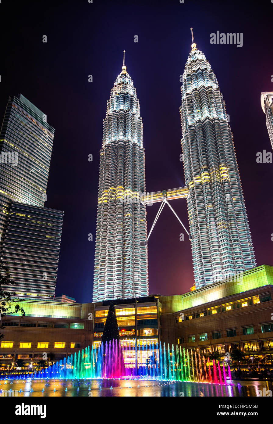 Twin Towers di Kuala Lumpur in Malesia Foto Stock