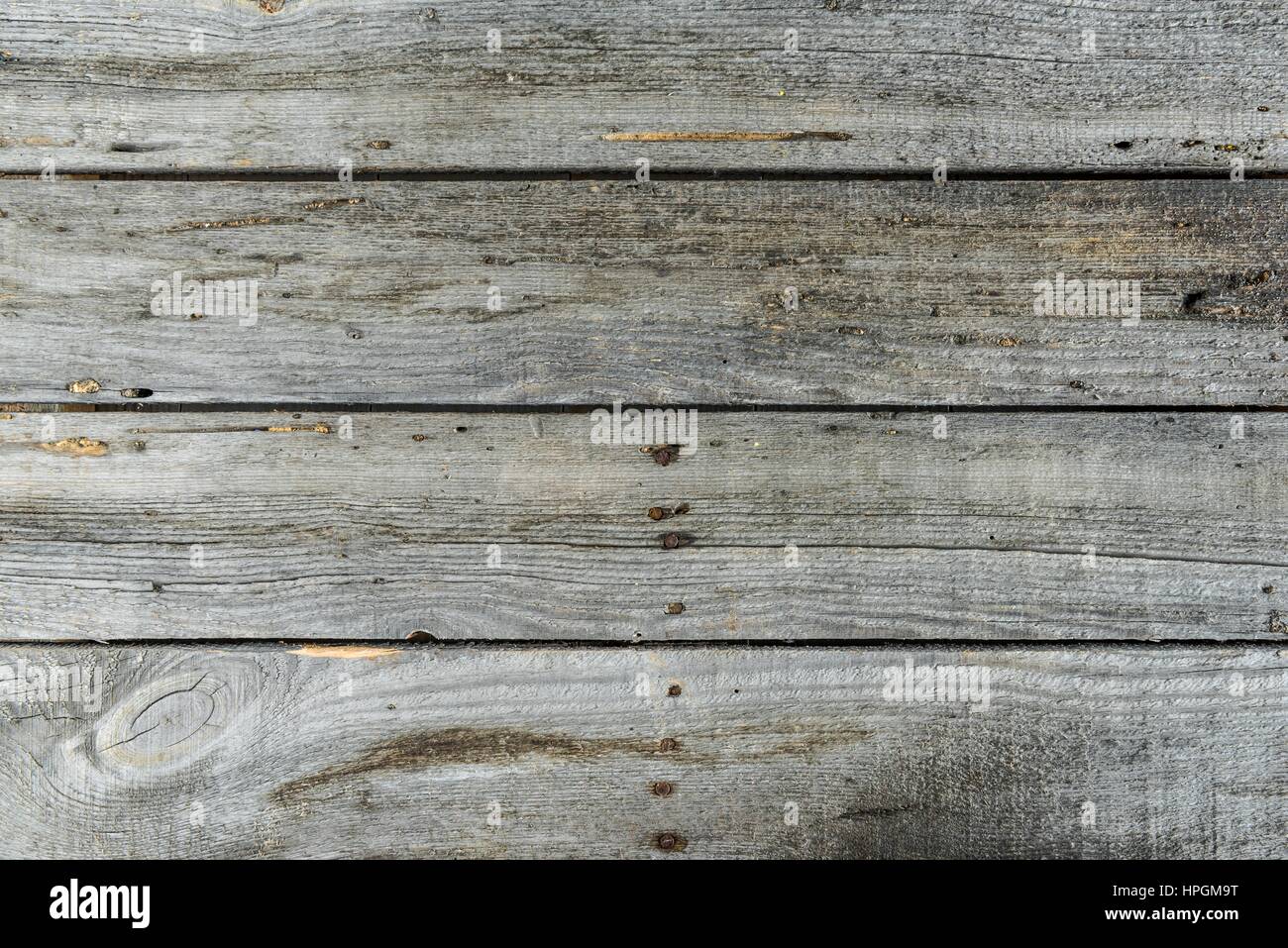 Rustico sfondo di legno con tavole orizzontali Foto Stock