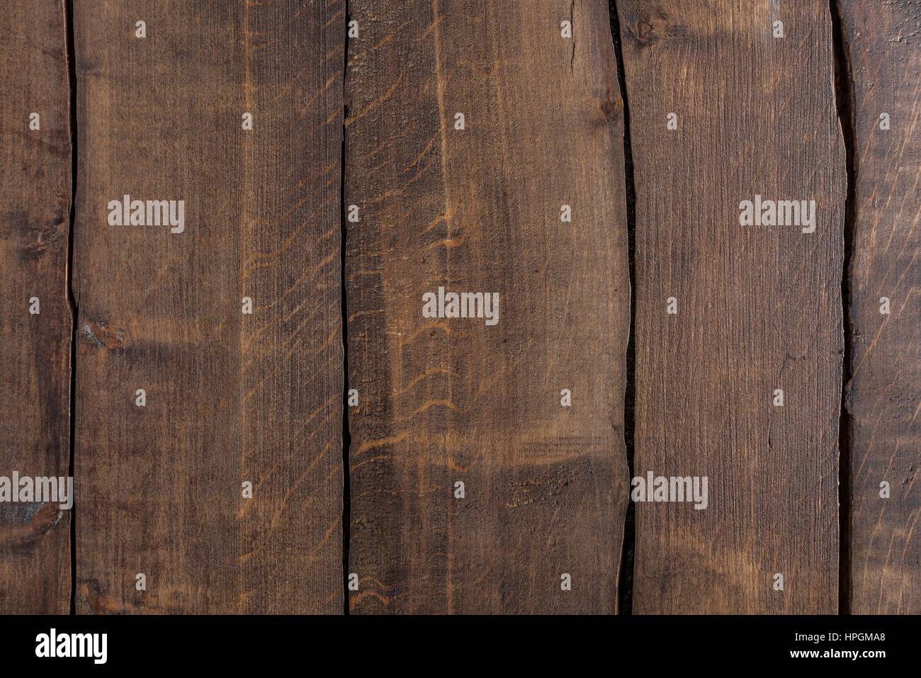 Rustico sfondo di legno con tavole verticali Foto Stock