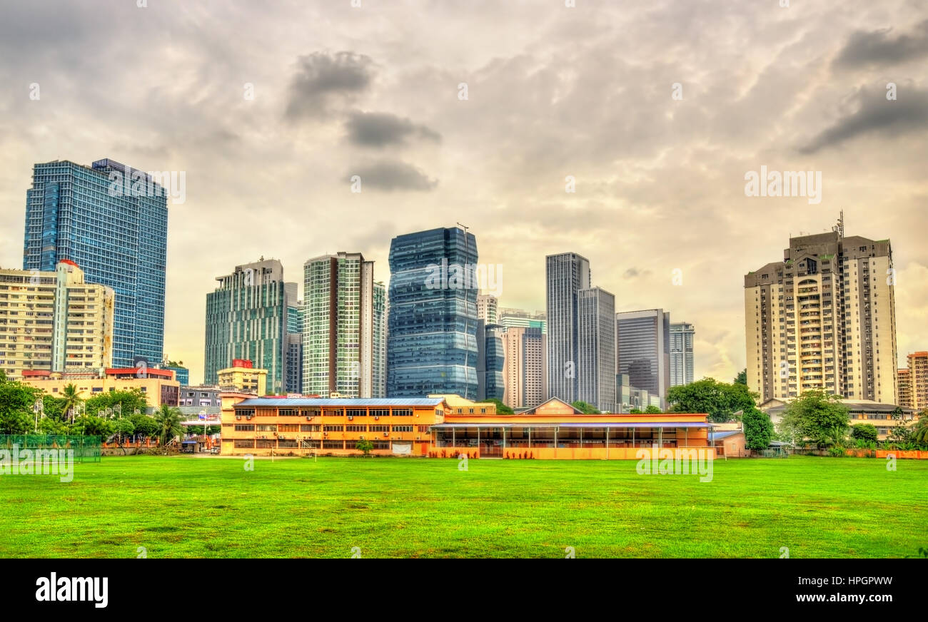 Centro cittadino di Kuala Lumpur skyline. Malaysia Foto Stock