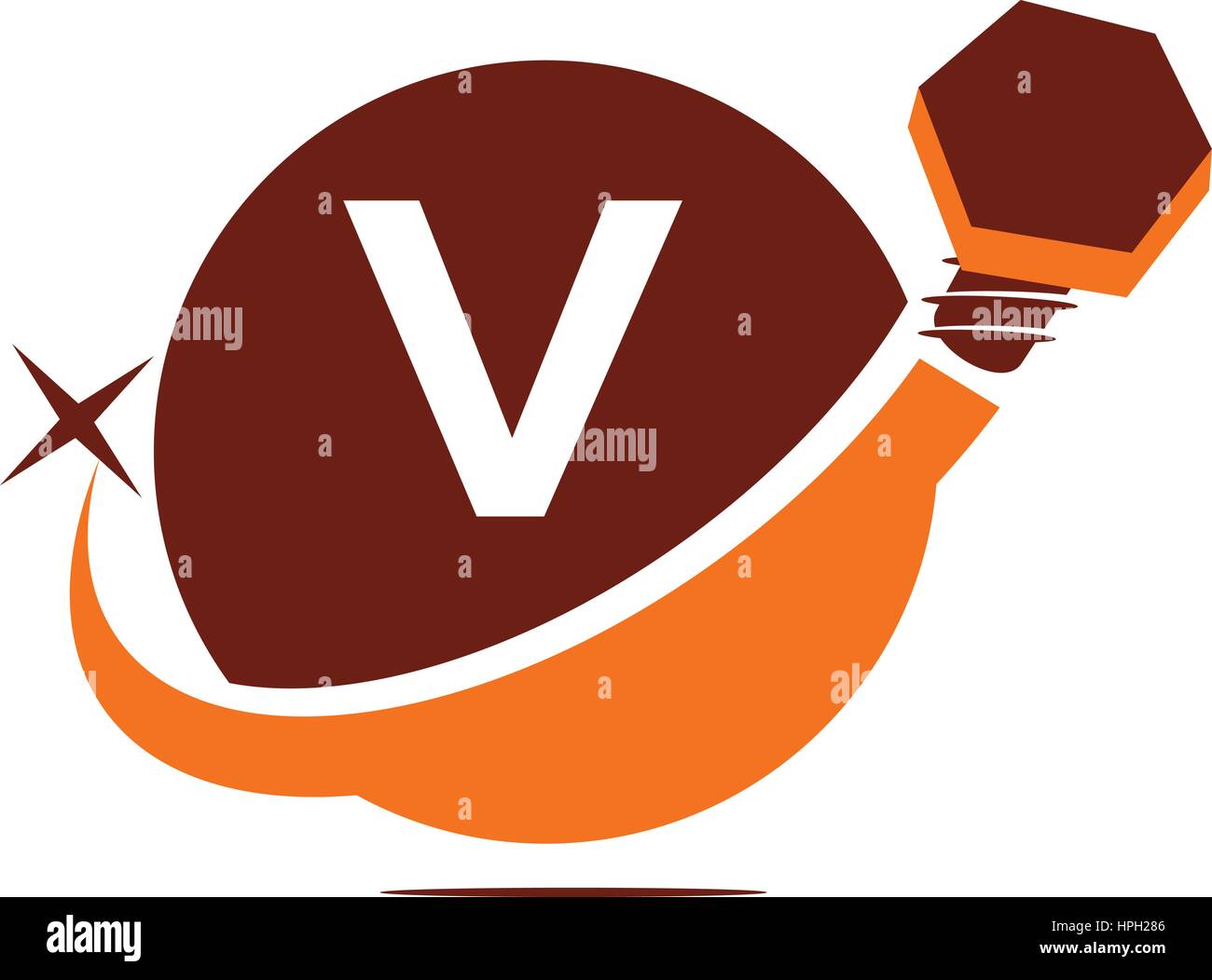 Soluzioni industriali iniziale V Illustrazione Vettoriale