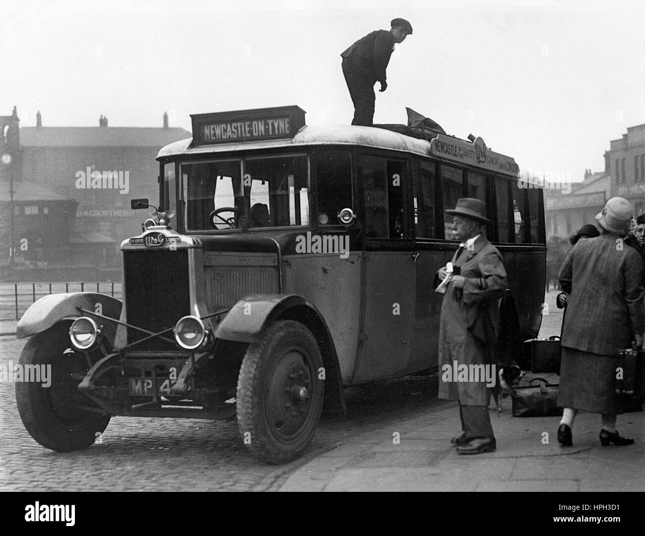 1929 W&G pullman a Newcastle upon Tyne Foto Stock