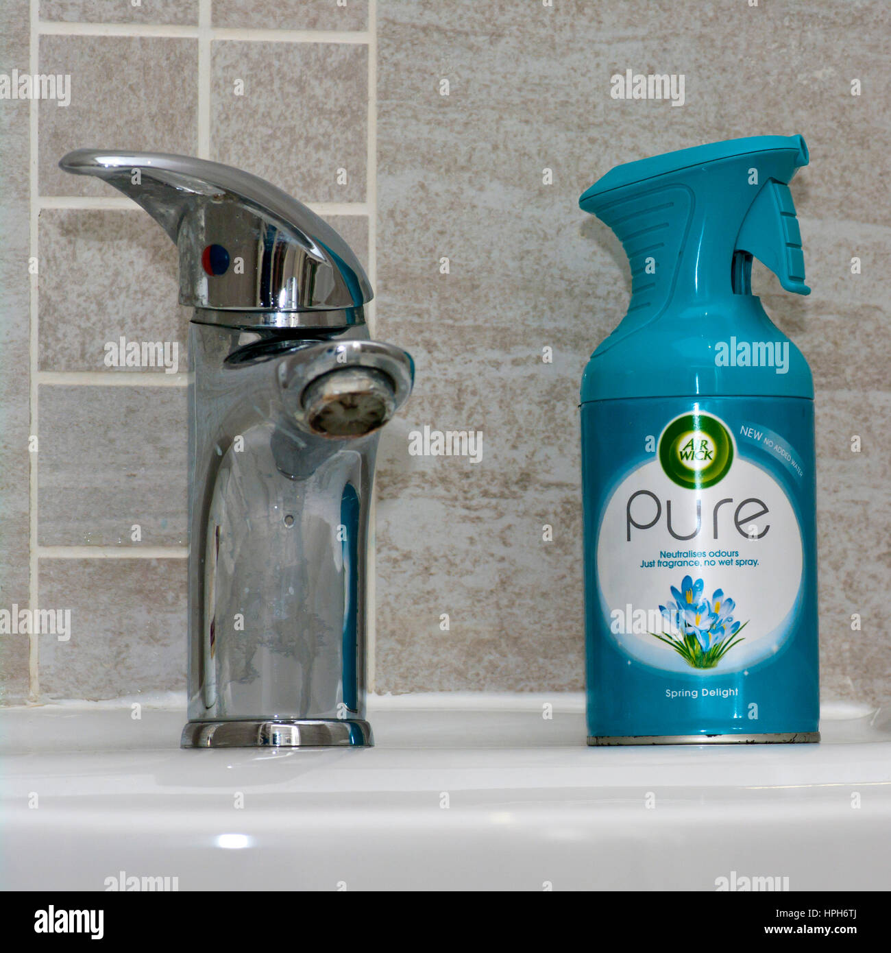 Lo stoppino di aria pura aria fresca Spray Foto Stock