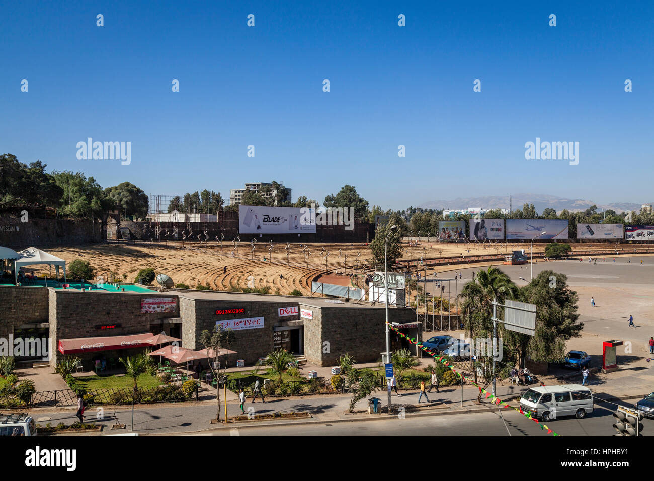Meskel Square, Addis Abeba, Etiopia Foto Stock