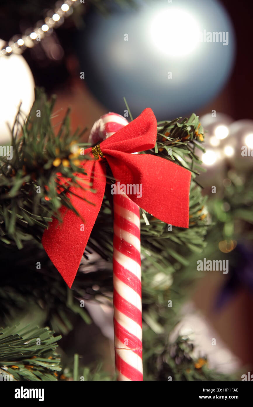 Candy Decorazione per albero di Natale Foto Stock