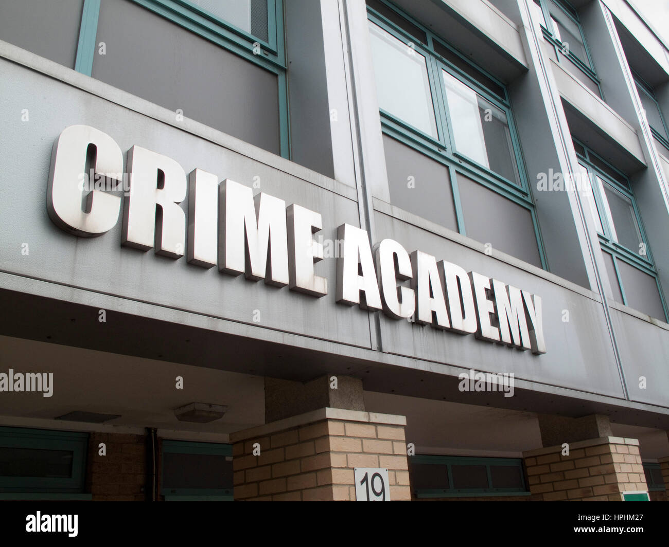 Accademia del crimine a Hendon Accademia di polizia nel nord di Londra Foto Stock