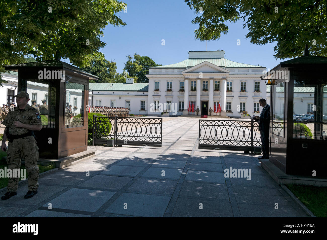 Belweder - Belveder, polacco Palazzo Presidenziale di Belwederska Street ,Varsavia, Polonia Foto Stock