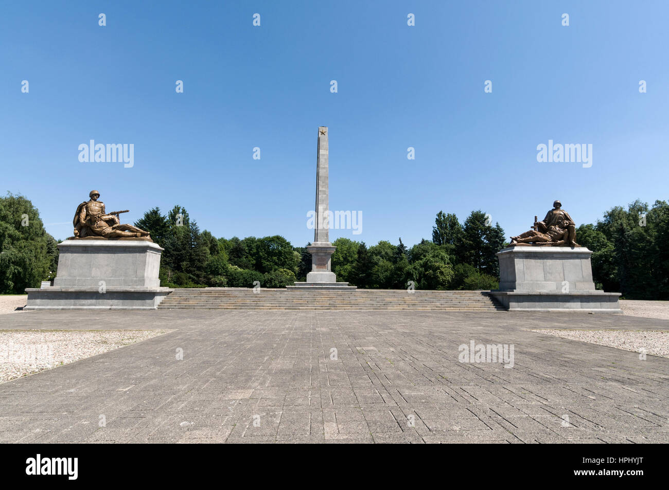 Cmentarz Wojenny Zolnierzy Armii Radzieckiej poleglych 1944-1945, il Cimitero di soldati dell esercito rosso che morì a Varsavia 1944-1945. La guerra sovietica me Foto Stock