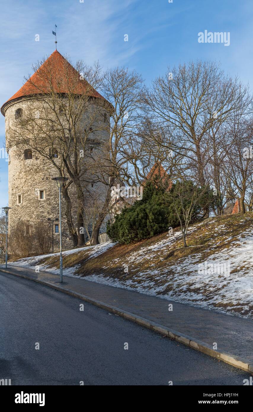 Kiek in de Kök Tower Museum a Tallinn Foto Stock