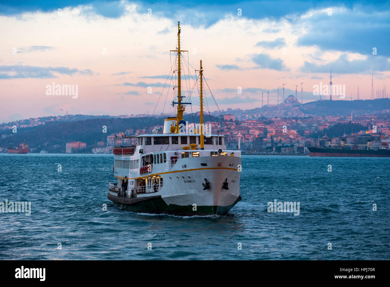 Vista dal Ponte di Galata a Istanbul Foto Stock