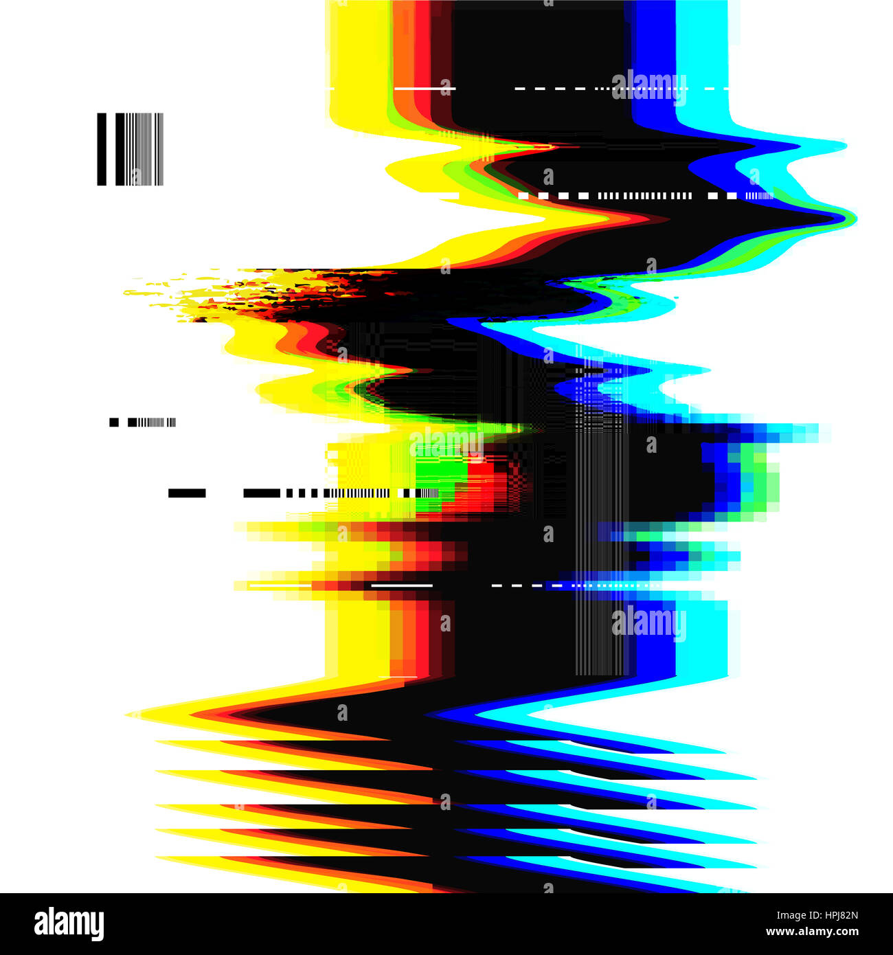 Un difetto della distorsione di rumore di sfondo di texture. Illustrazione Vettoriale Foto Stock