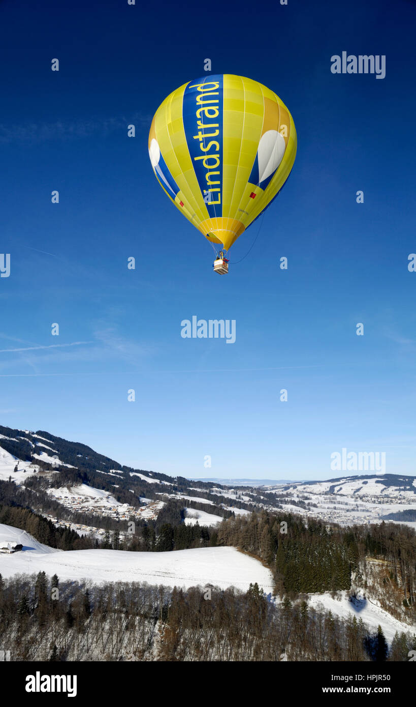 Gruyère: Chateau d'Oex International Balloon Festival / Festival International de Ballons à Château-d'Oex Foto Stock
