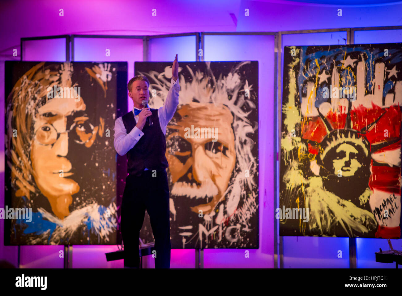 Il sistema delle aste Michael Israele dipinti a David Lawrence Center Gala, Gennaio 23, 2016 Naples, Florida, Stati Uniti d'America Foto Stock