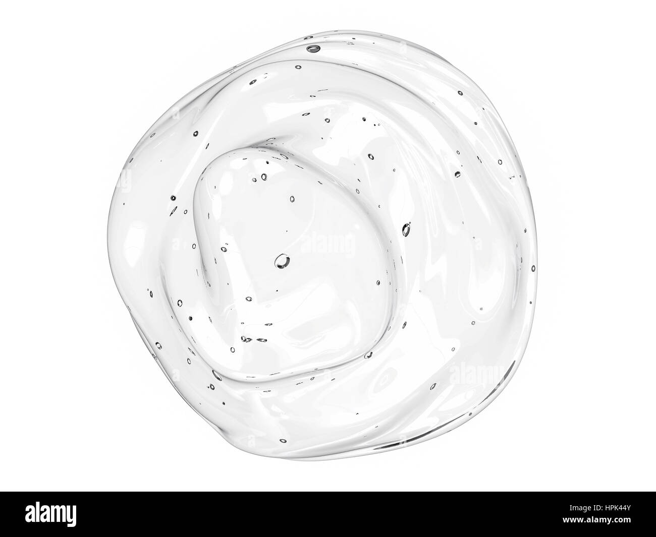 3D rendering gel cosmetico isolato su bianco Foto Stock